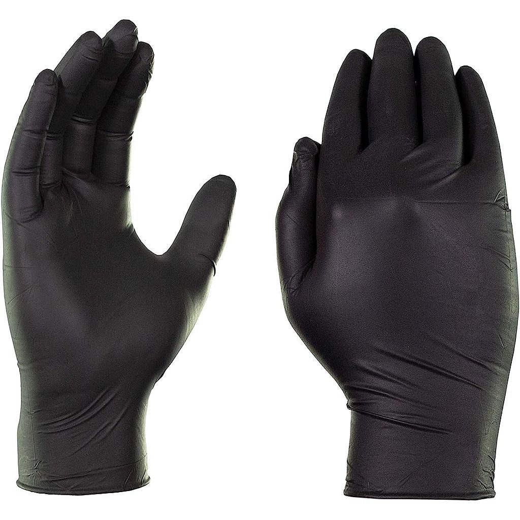 GUANTE NITRILO NEGRO 6.5M TALLA  M