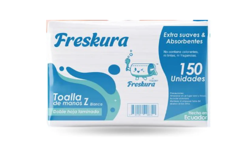 TOALLA Z FRESKURA BLANCO 150UND